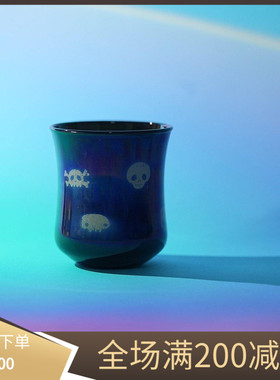 玻心璃语 |恐龙&骷髅咖啡杯 玻璃 原创设计 咖啡具 手工匠人 CCC