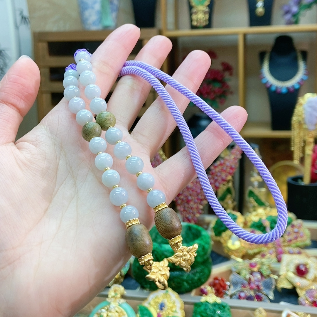 翡翠珠链1,珠宝/钻石/翡翠,手镯,淘宝优惠券,粉丝福利购,淘宝优惠卷