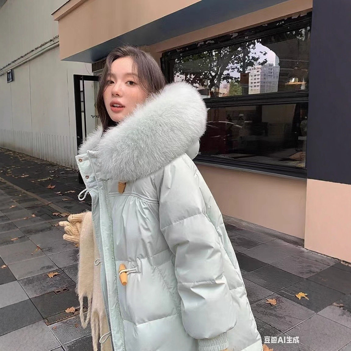 羽绒服女加长款2025年新款时尚韩版冬季加厚高级感过膝大毛领