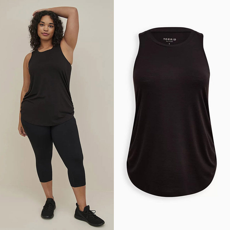 断码特价2092欧美单胖MM大码黑色侧松紧打底单穿背心150斤,女装/女士精品,大码内搭,淘宝优惠券,粉丝福利购,淘宝优惠卷