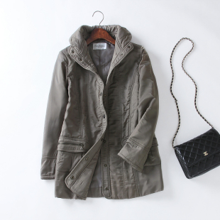 BM02 立领收腰薄棉外套 日单薄款