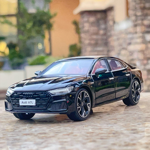 jkm奥迪A7L合金汽车模型玩具车男