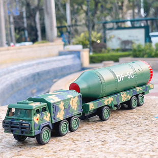 嘉业模型东风5C导弹发射车合金模型仿真军事车模男孩玩具收藏摆件