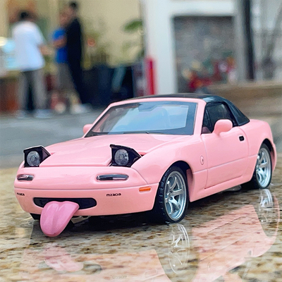 马自达mx-5汽车模型敞篷跑车玩具