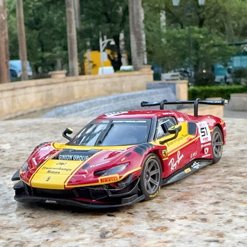 比美高143法拉利296GT3汽车模型