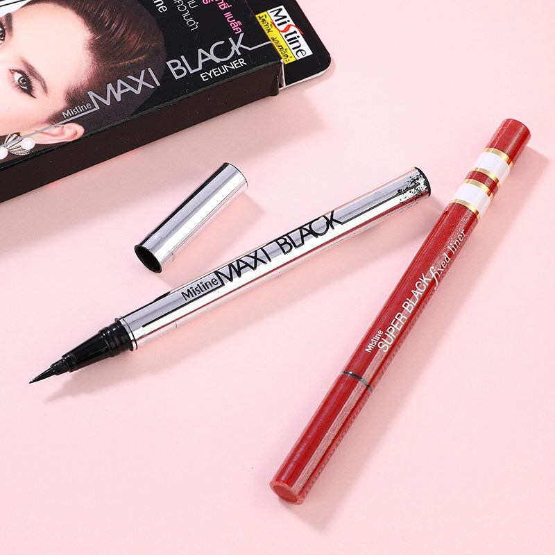 泰国Mistine 红管银管眼线液笔 极细速干持久防水防晕染,彩妆/香水/美妆工具,眼线,淘宝优惠券,粉丝福利购,淘宝优惠卷