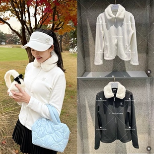 FL女士高尔夫外套25冬季新款百搭休闲时尚运动舒适保暖防风外套