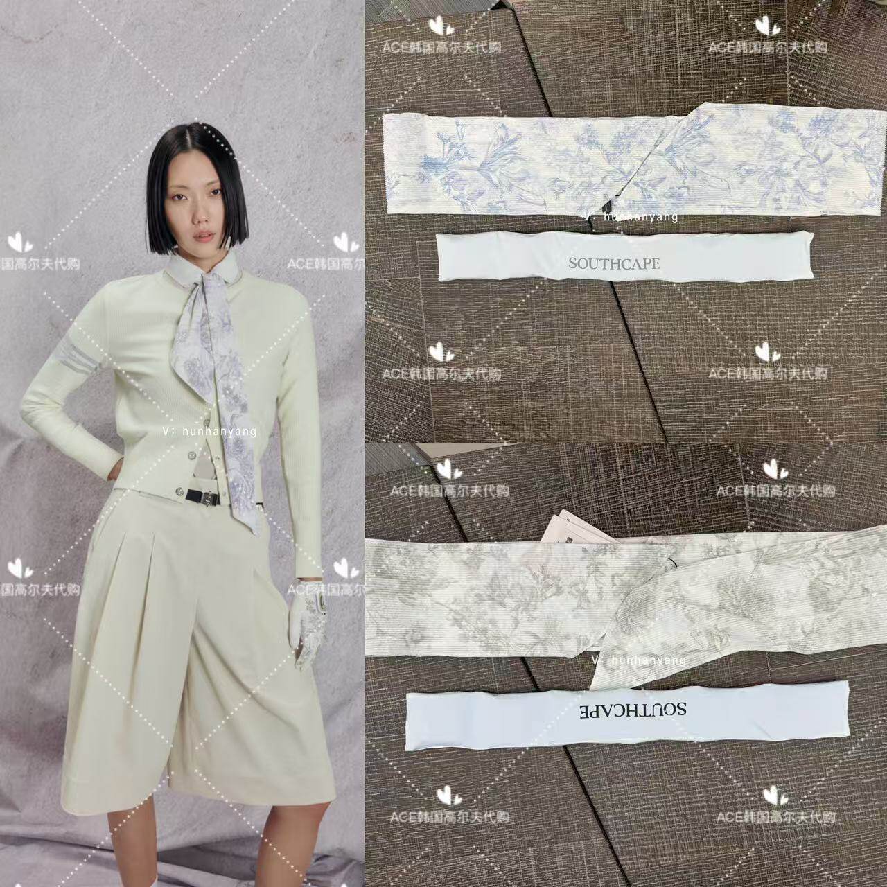 SouthCape女士高尔夫围巾丝巾