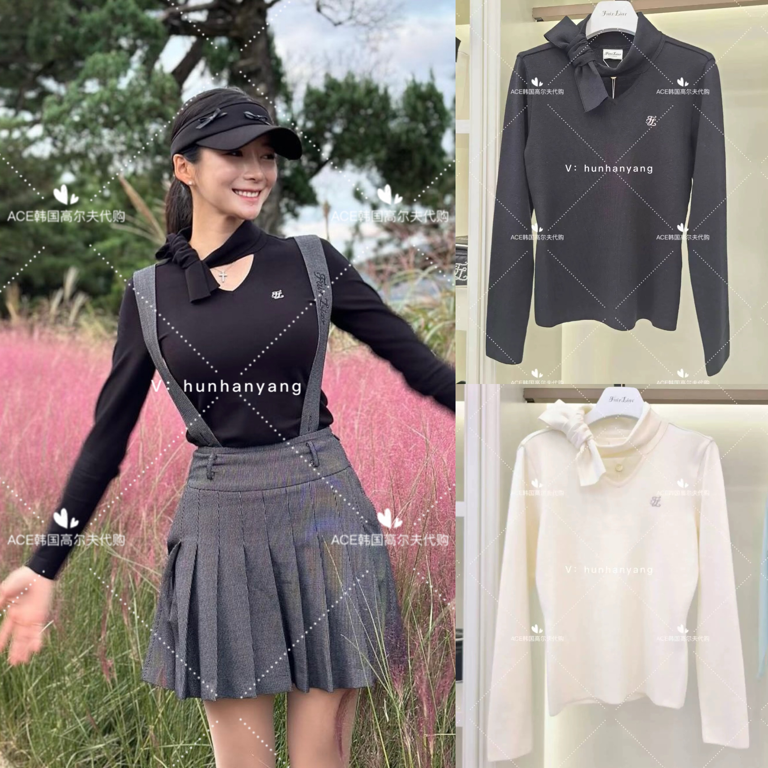 女士高尔夫服装24秋季长袖