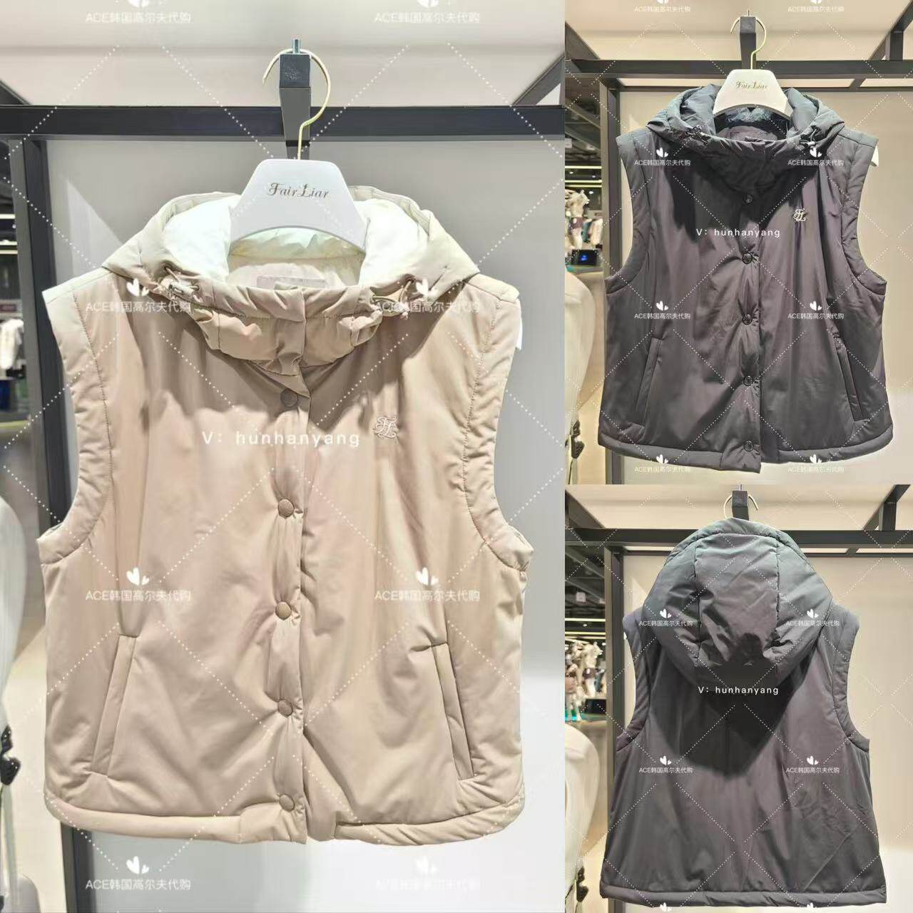 女士高尔夫服装24秋冬马甲