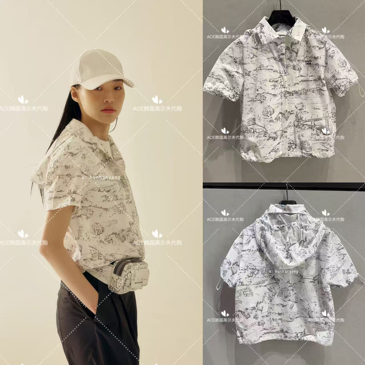 SOUTHCAPE高尔夫短袖外套女