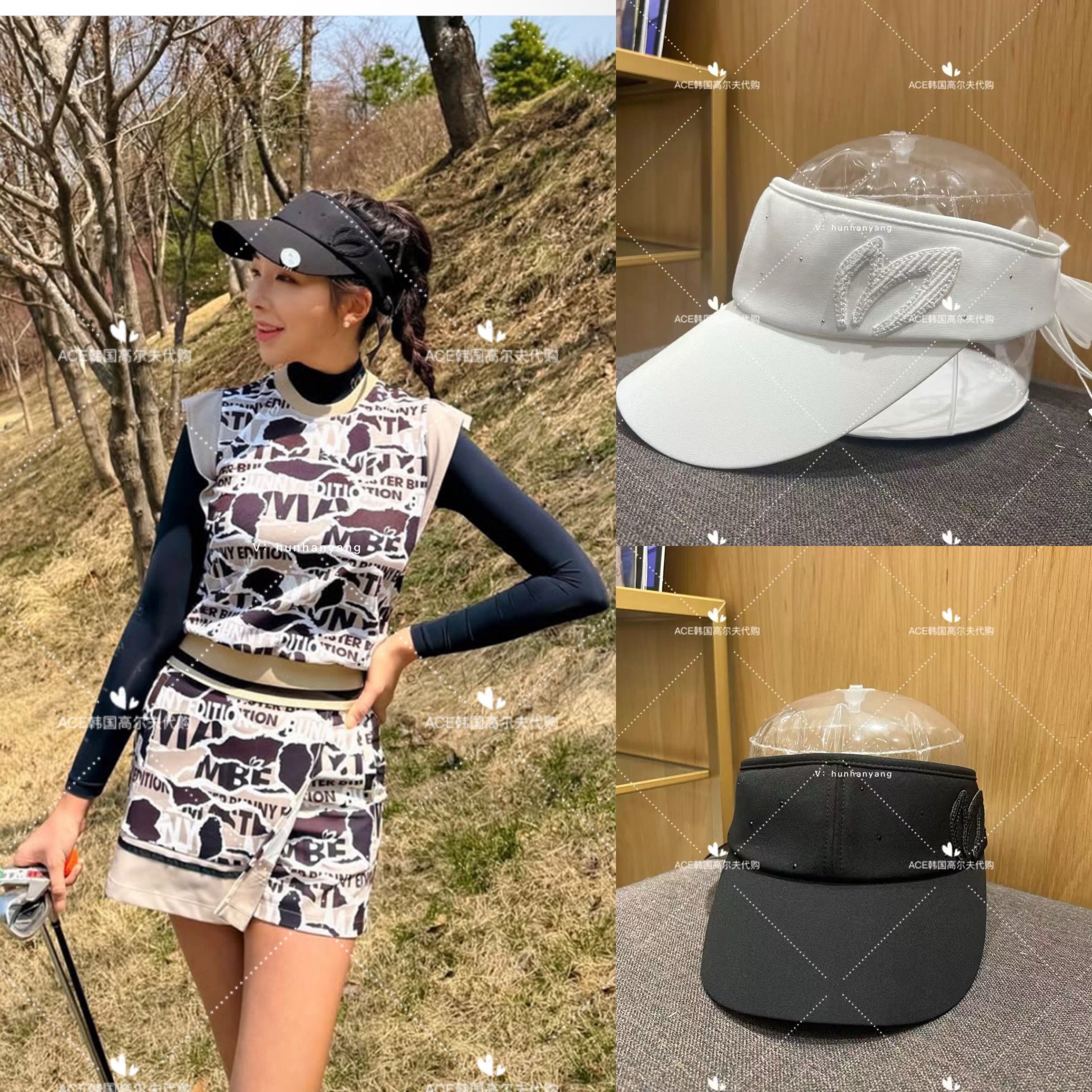 MasterBunny小兔子折扣女高尔夫球帽25春休闲时尚运动无顶防晒帽