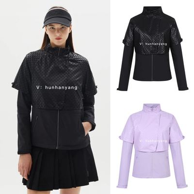女士高尔夫时尚防风拉链外套