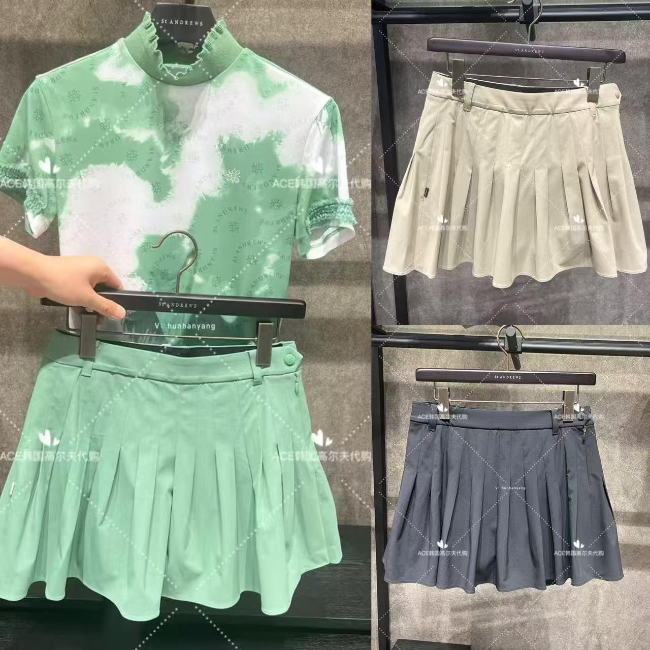 女士高尔夫服装25夏季裙子