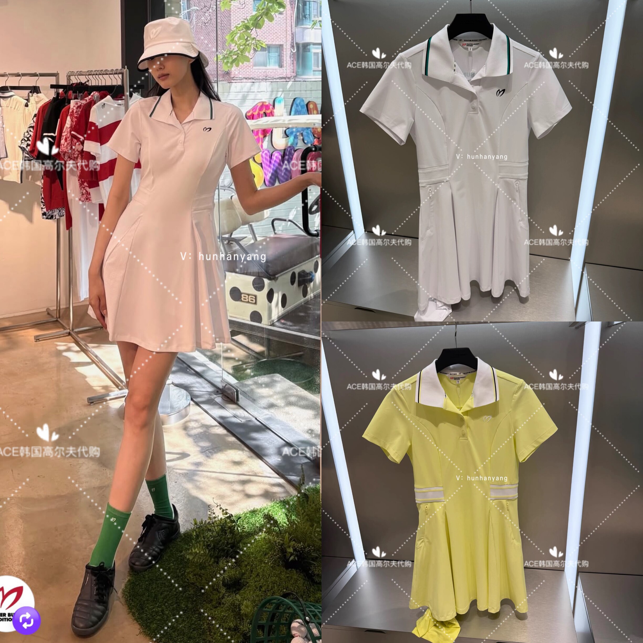 女士高尔夫服装26夏季连衣裙