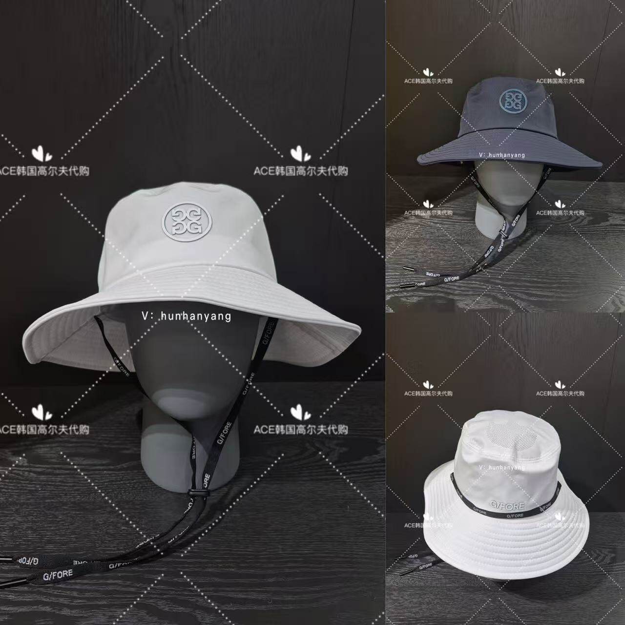 GFORE高尔夫球帽男士26春季新款百搭休闲时尚运动透气渔夫防晒帽