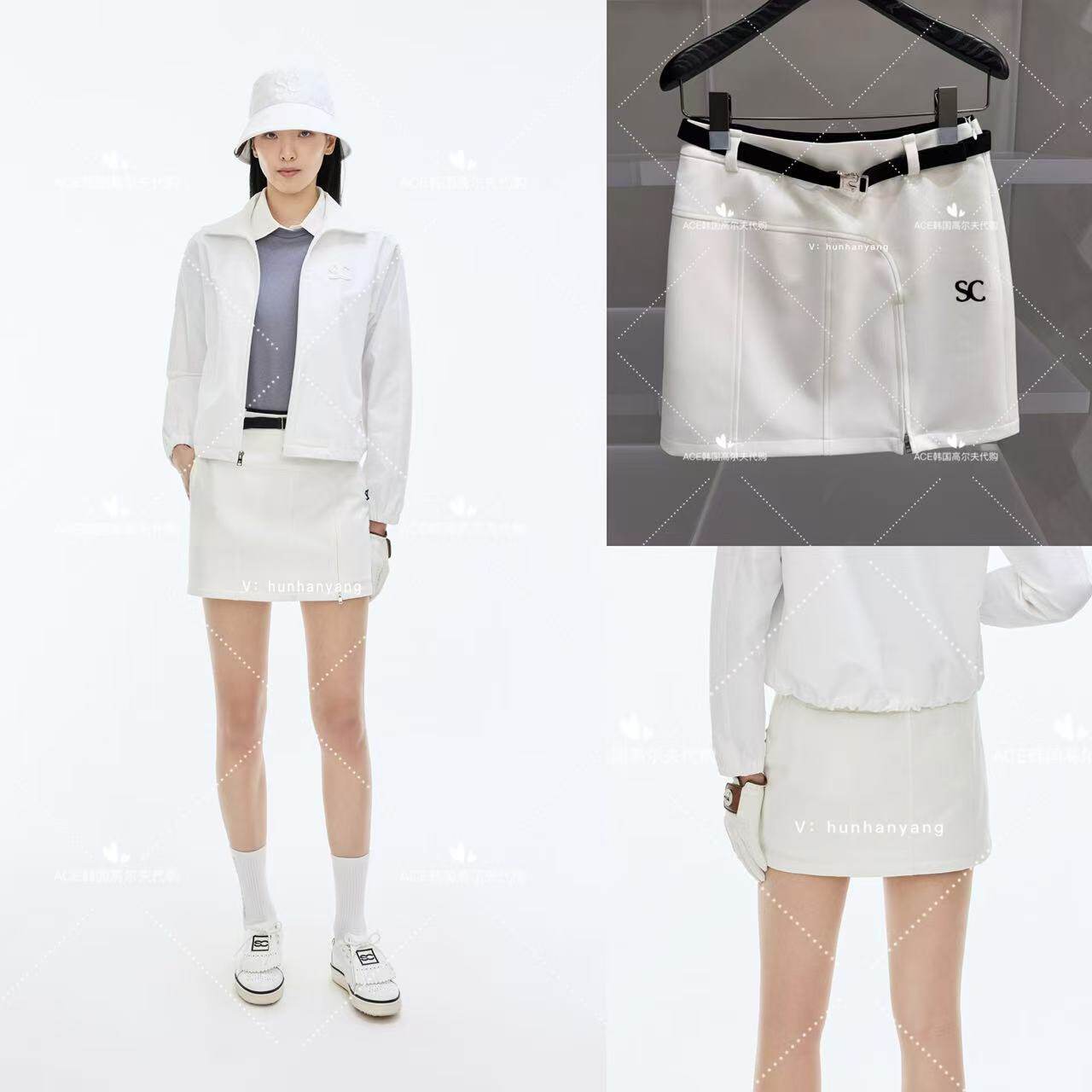 SouthCape女士高尔夫小开叉短裙