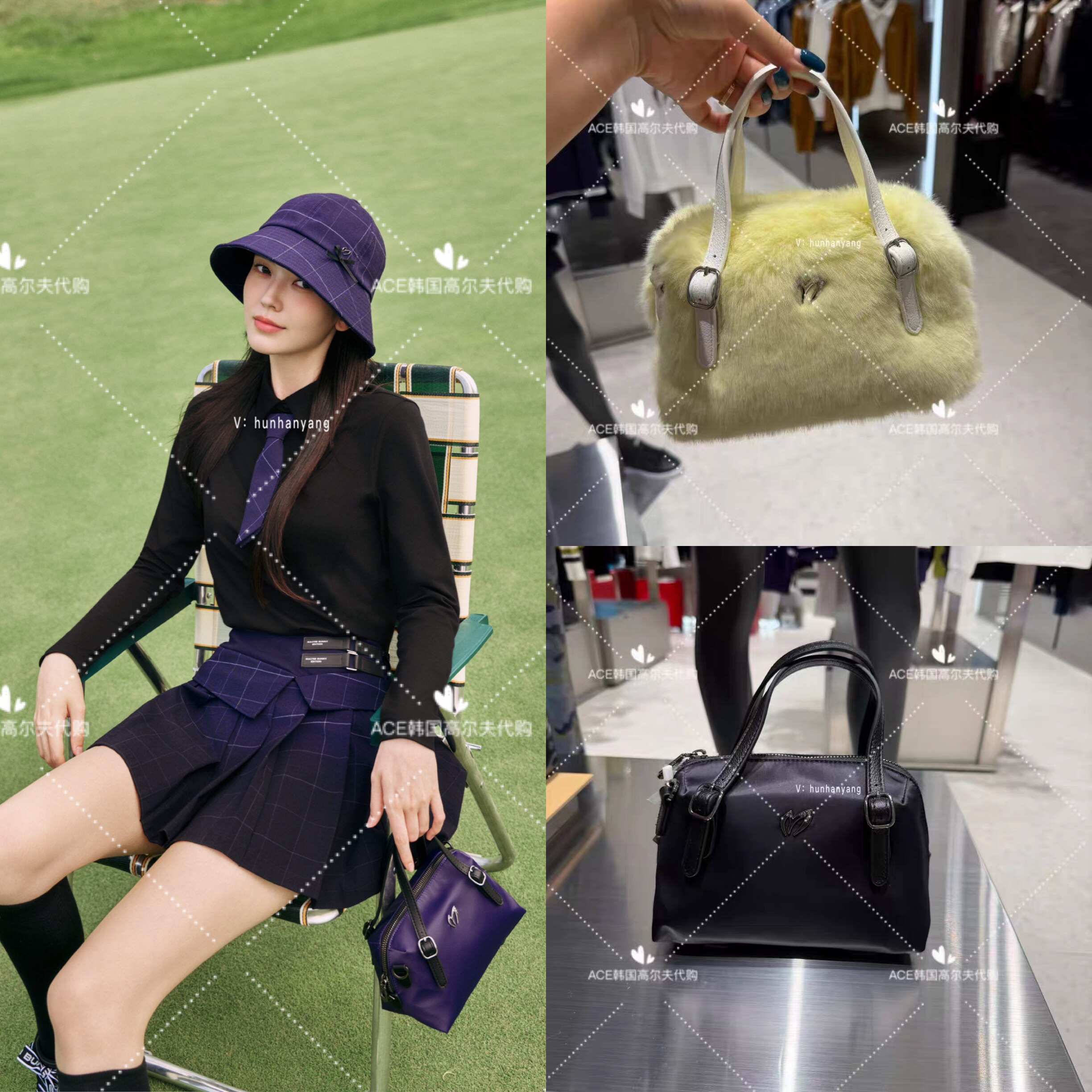 小兔子高尔夫拎包挎包下场包女士