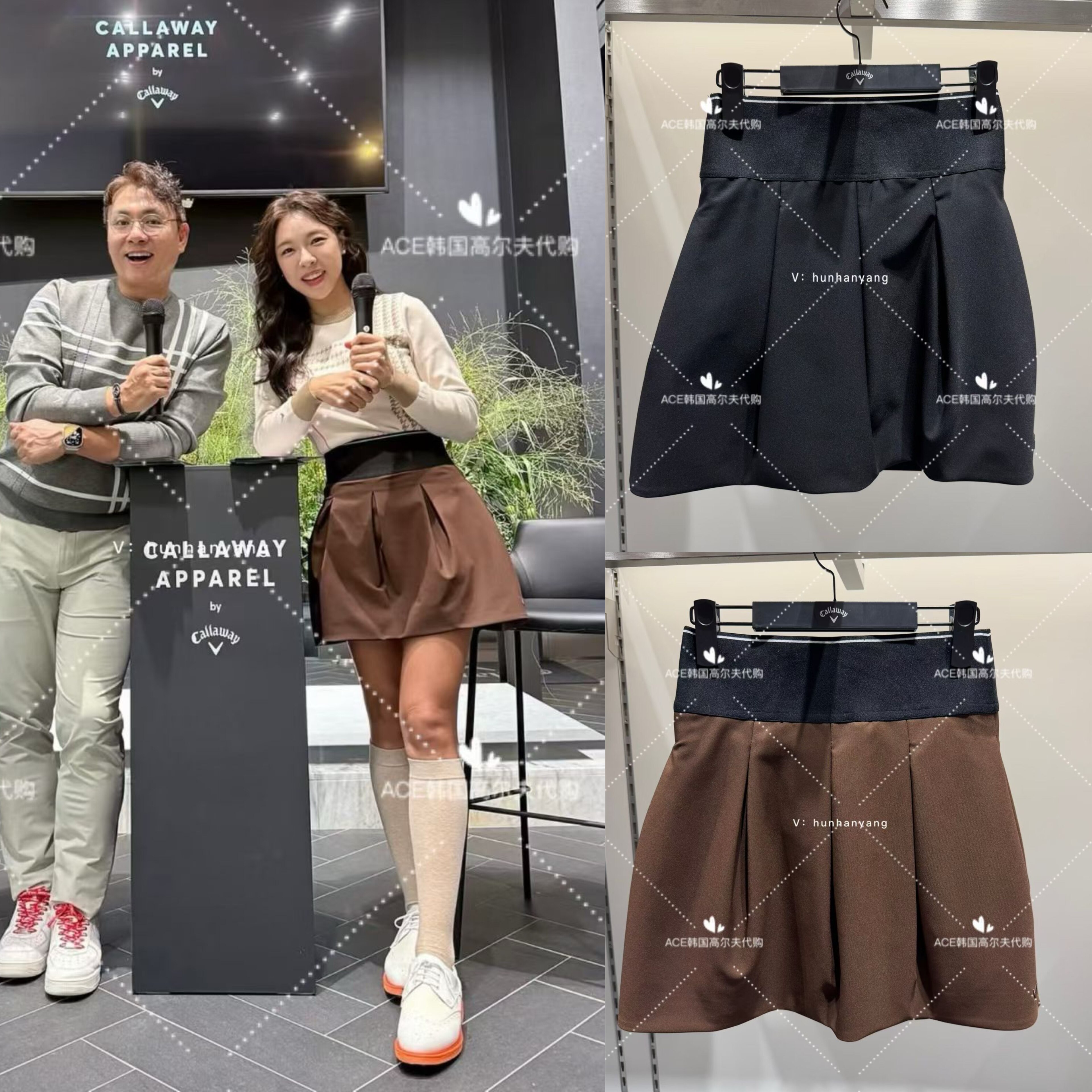 女士高尔夫服装25秋季裙子