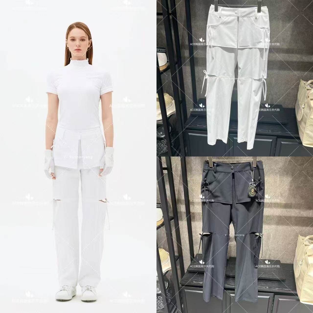女士高尔夫服装25夏季裤子