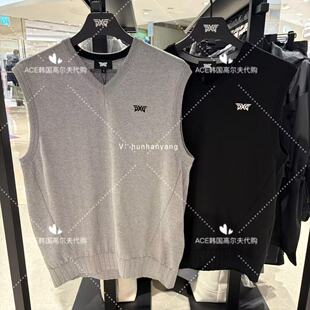PXG男士高尔夫马甲26春季新款百搭休闲时尚运动舒适V领无袖