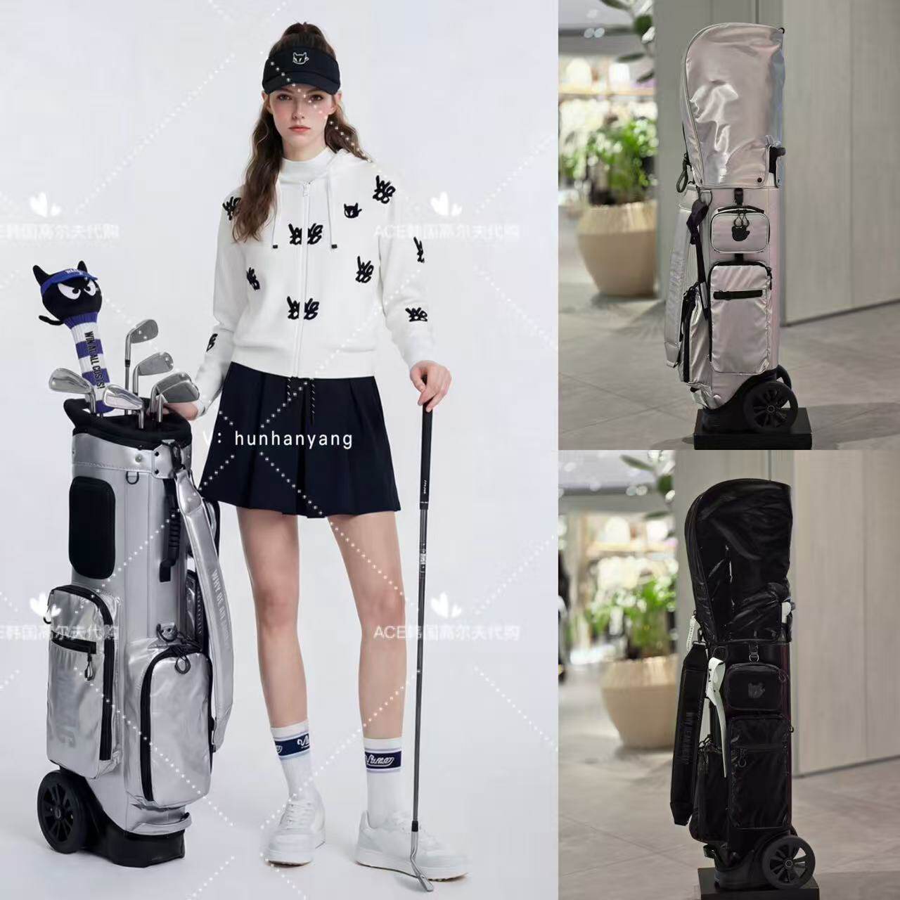 WAAC高尔夫球包女士26夏季新款百搭休闲时尚运动轻便轱辘拉杆
