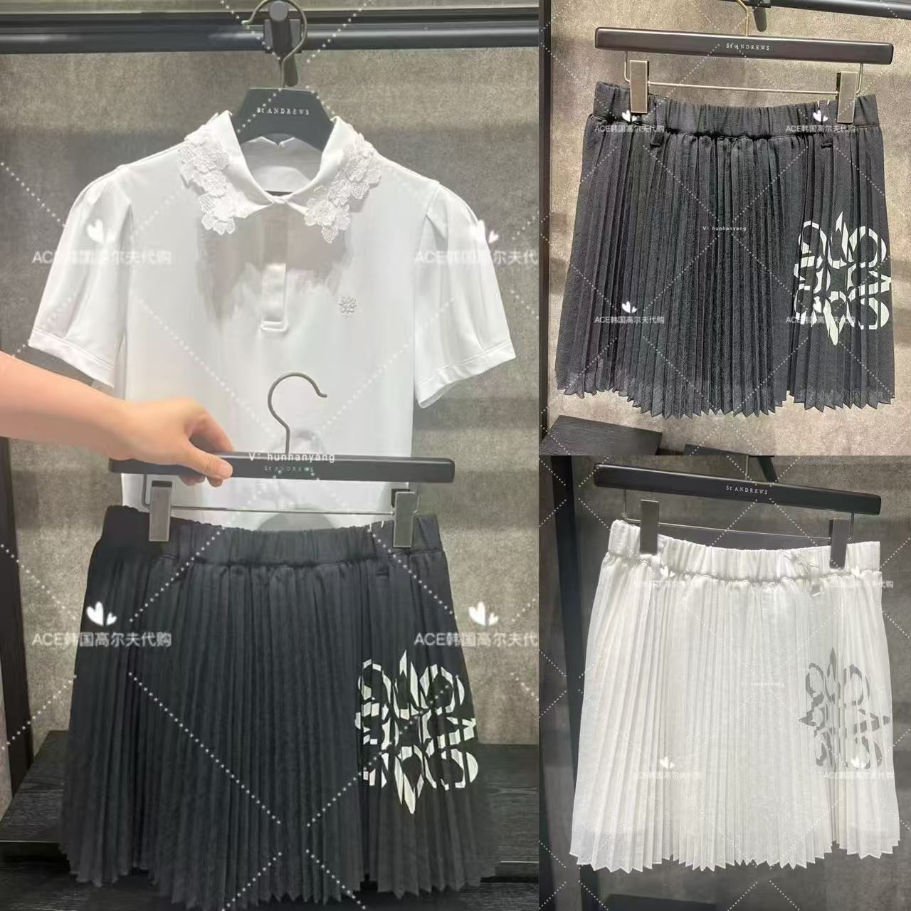女士高尔夫服装25夏季裙子