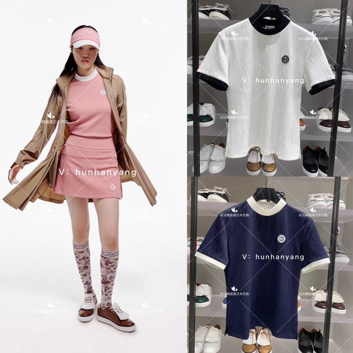 高尔夫女士半高领运动半袖SC