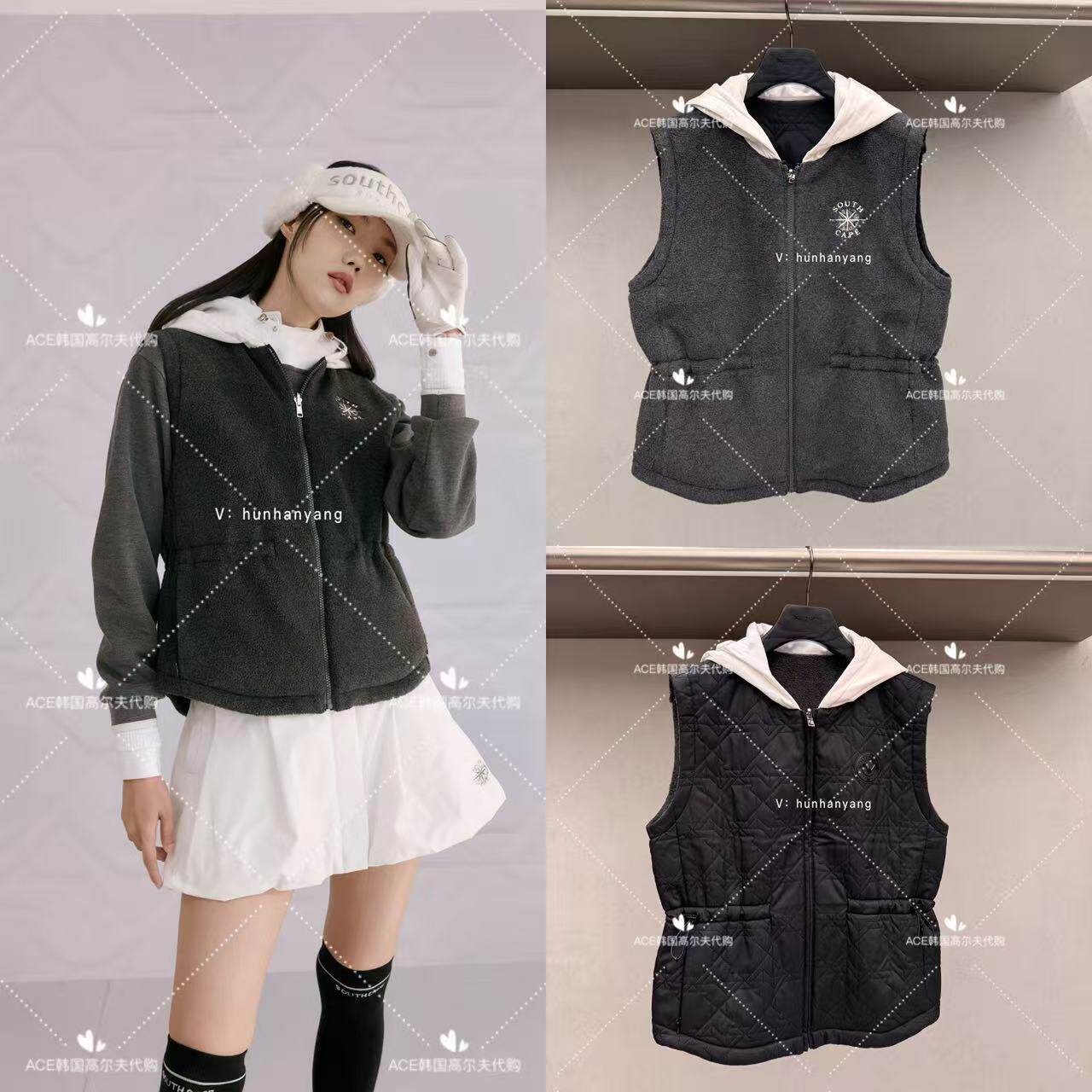 SOUTHCAPE女士高尔夫双面马甲