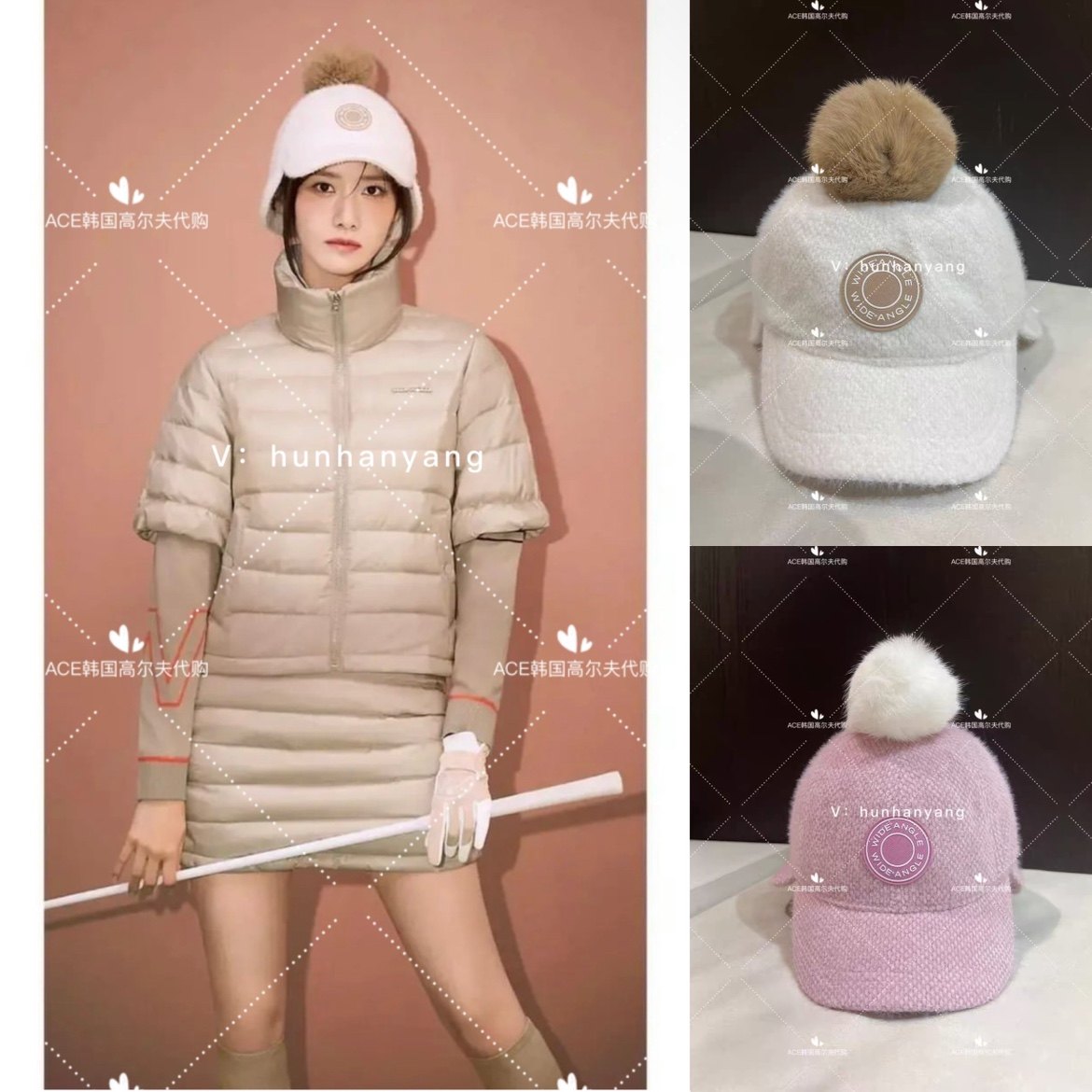 Wangle高尔夫保暖休闲运动防晒帽