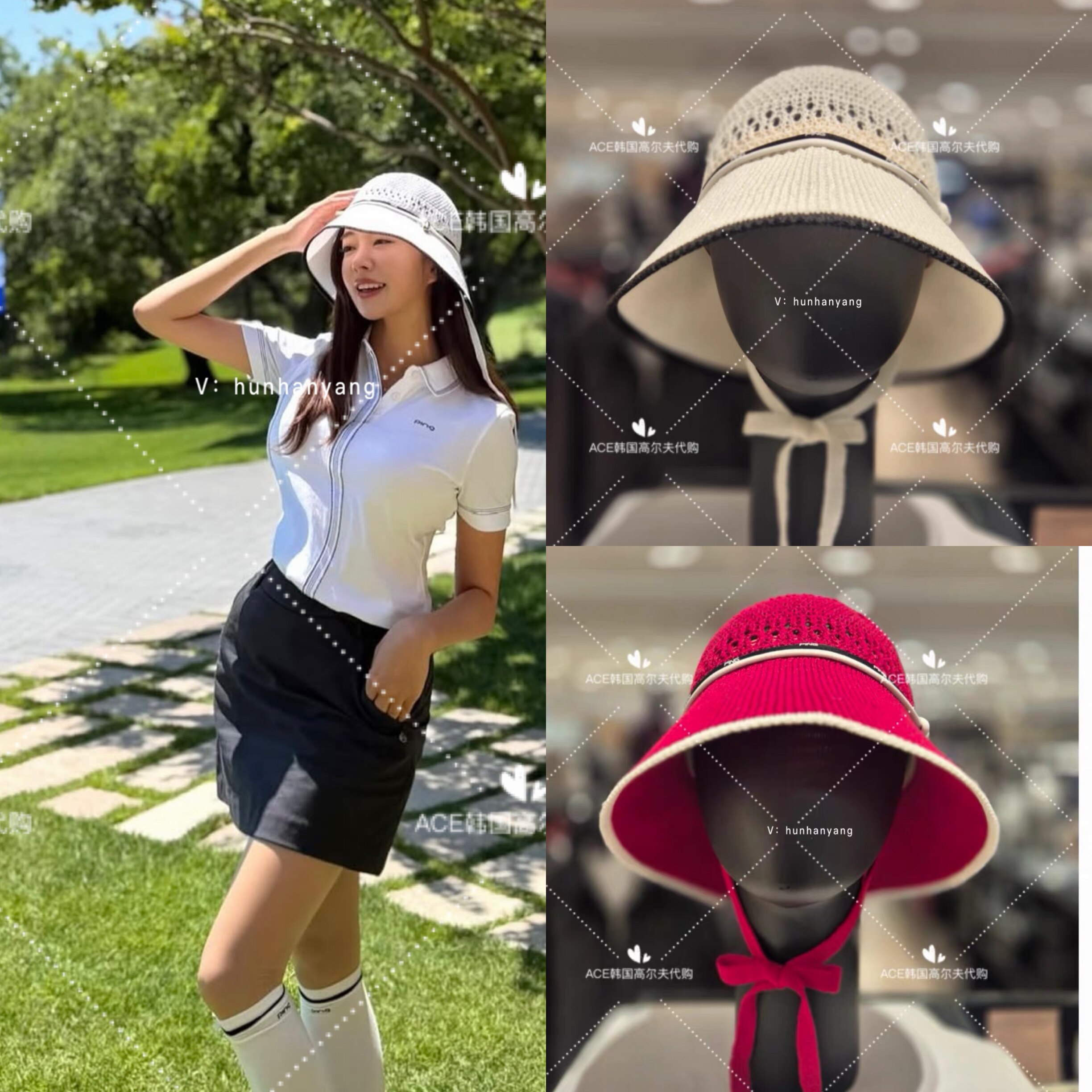 女士高尔夫服装26夏季帽子