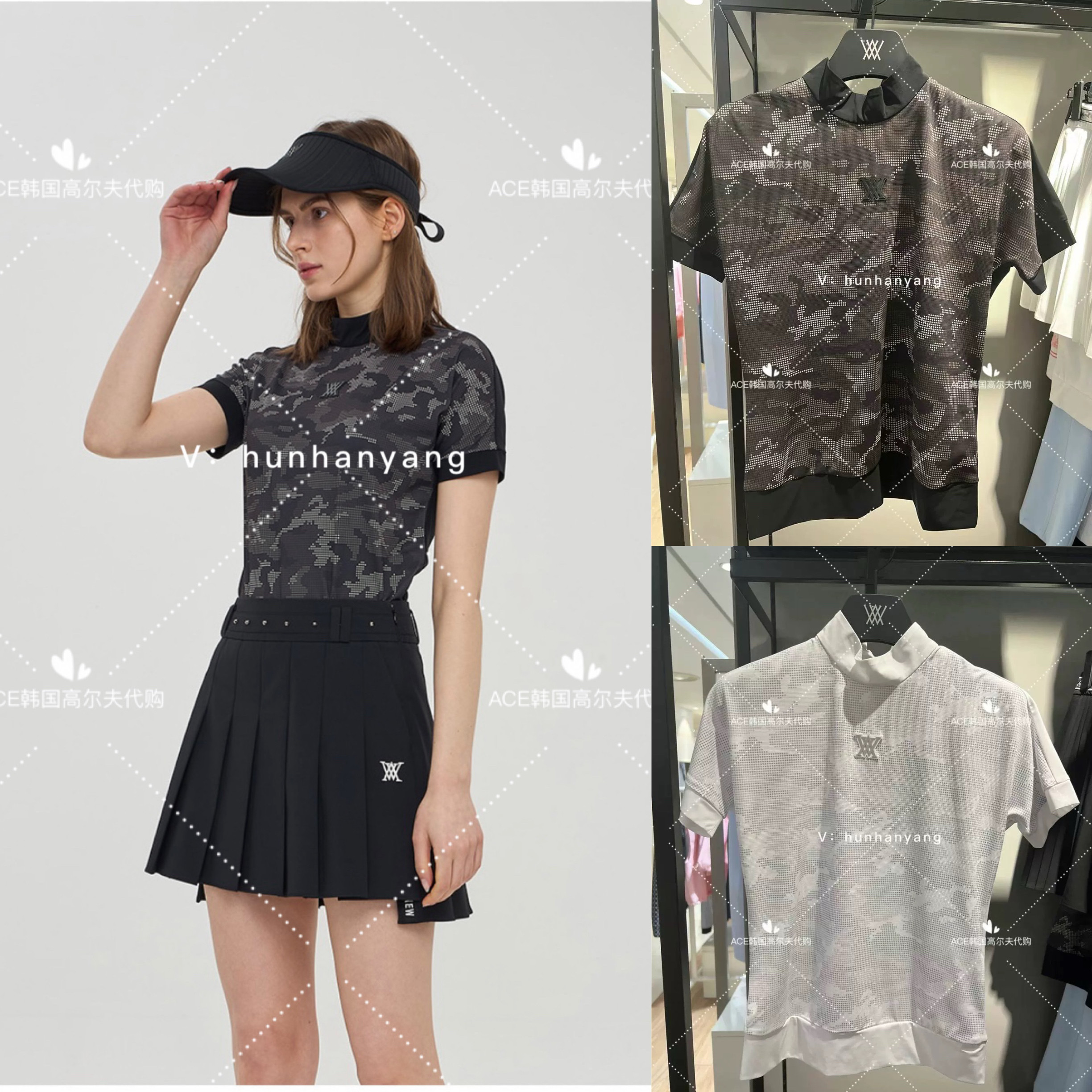 韩国高尔夫代购女士服装24夏季