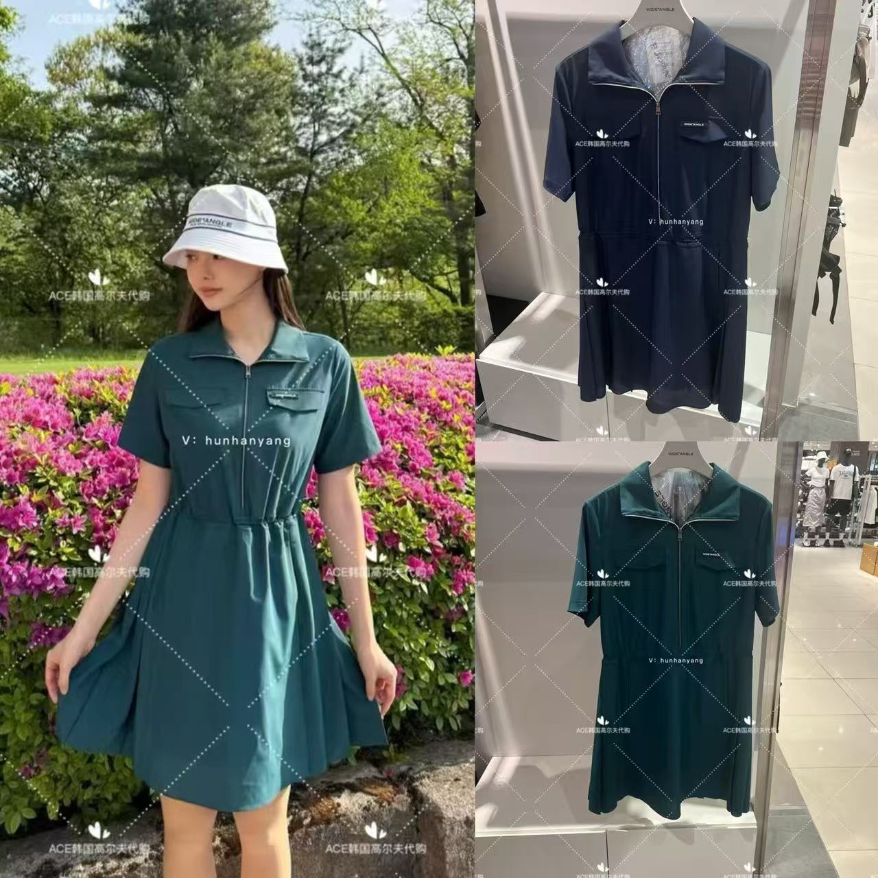 女士高尔夫服装25夏季连衣裙