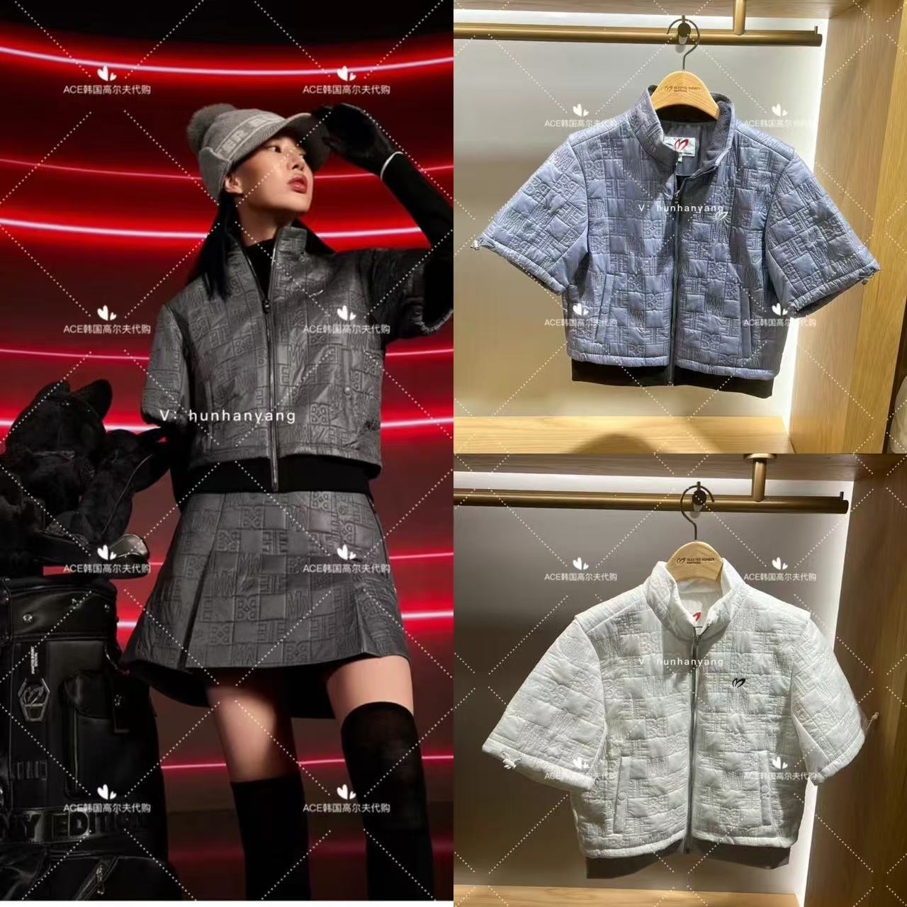 女士高尔夫服装24秋冬外套