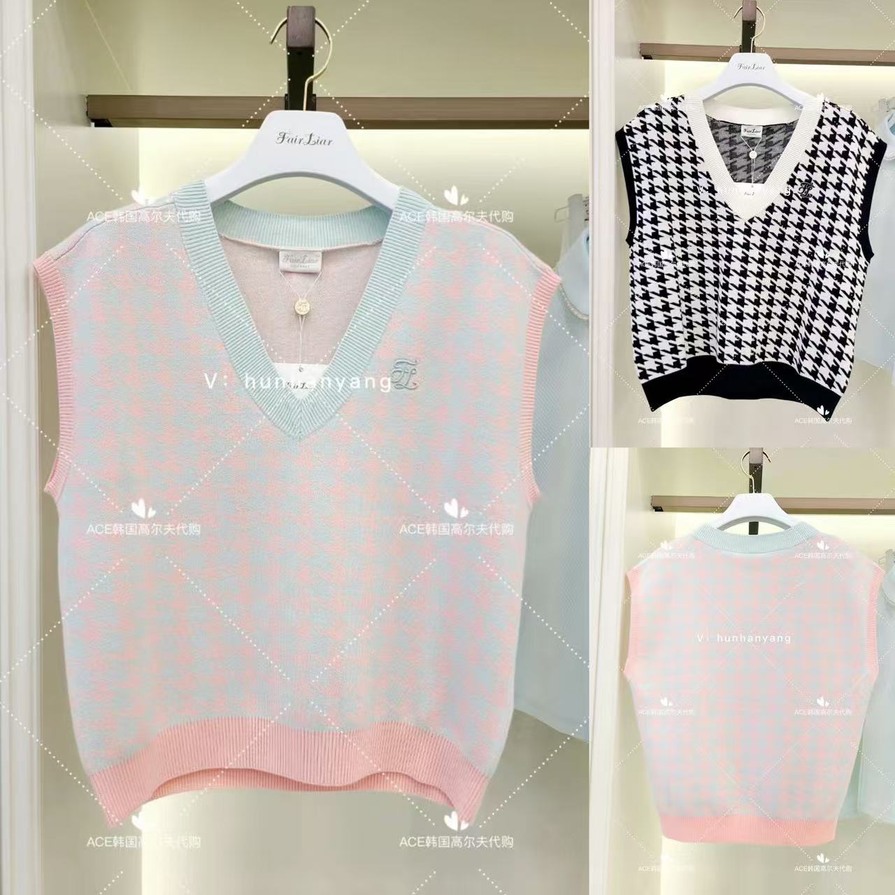 FL女士高尔夫保暖V领马甲