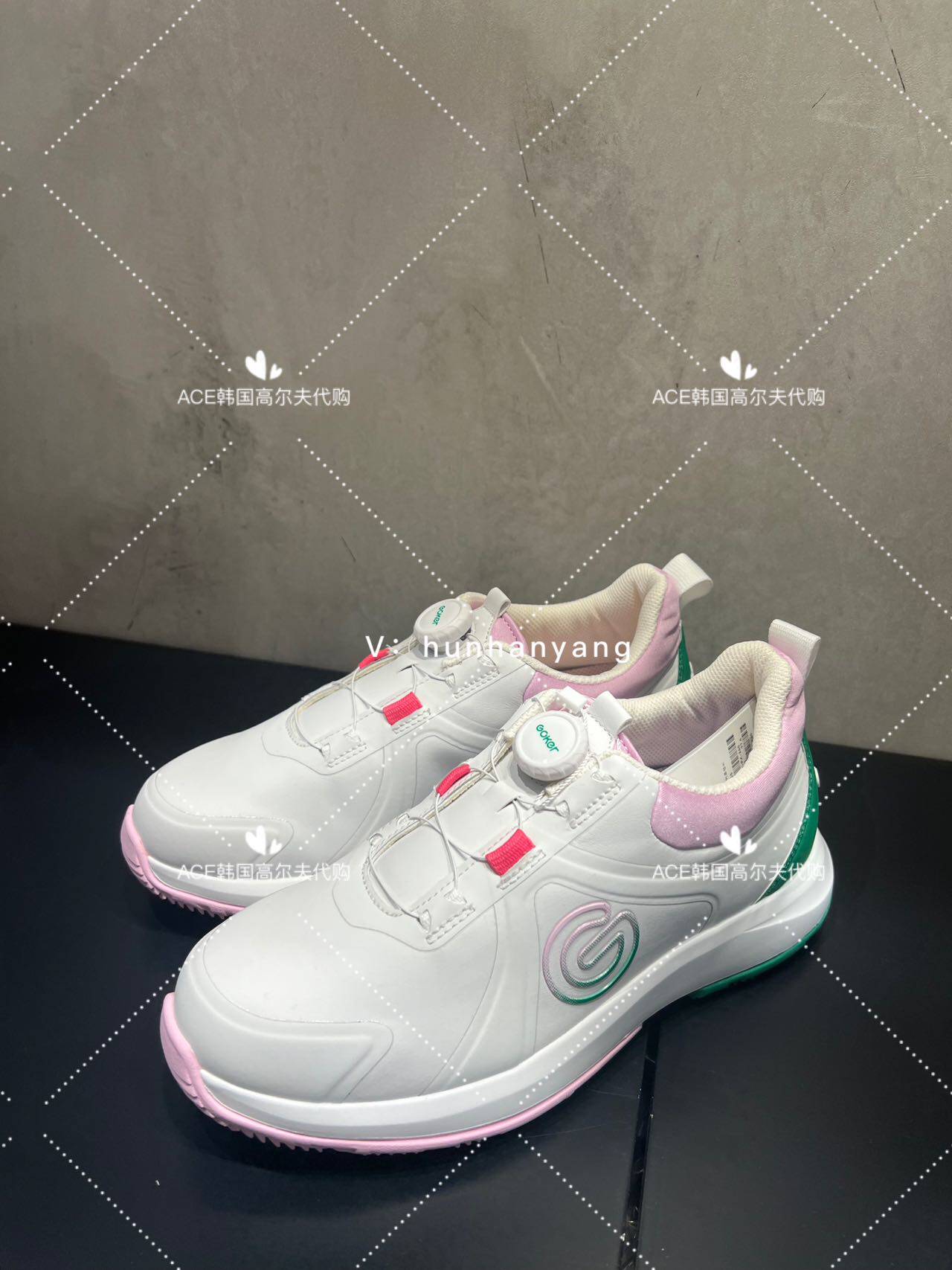 GOKER女士高尔夫球鞋24夏新款百搭休闲时尚增高BOA运动鞋