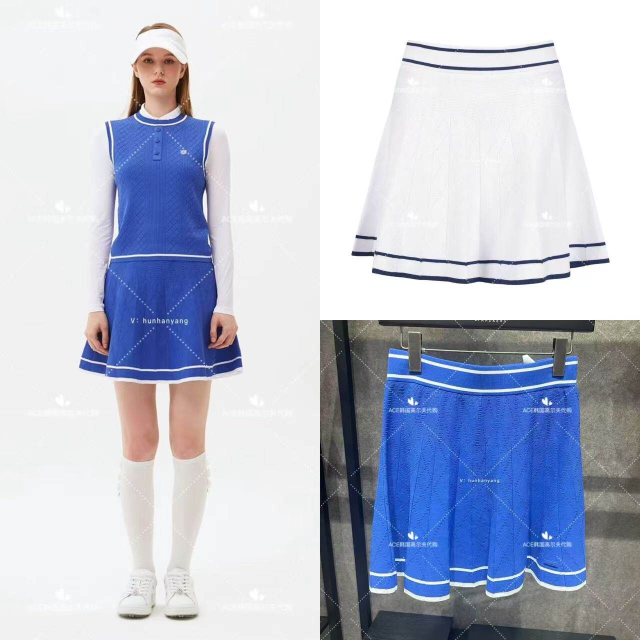 女士高尔夫服装25夏季裙子