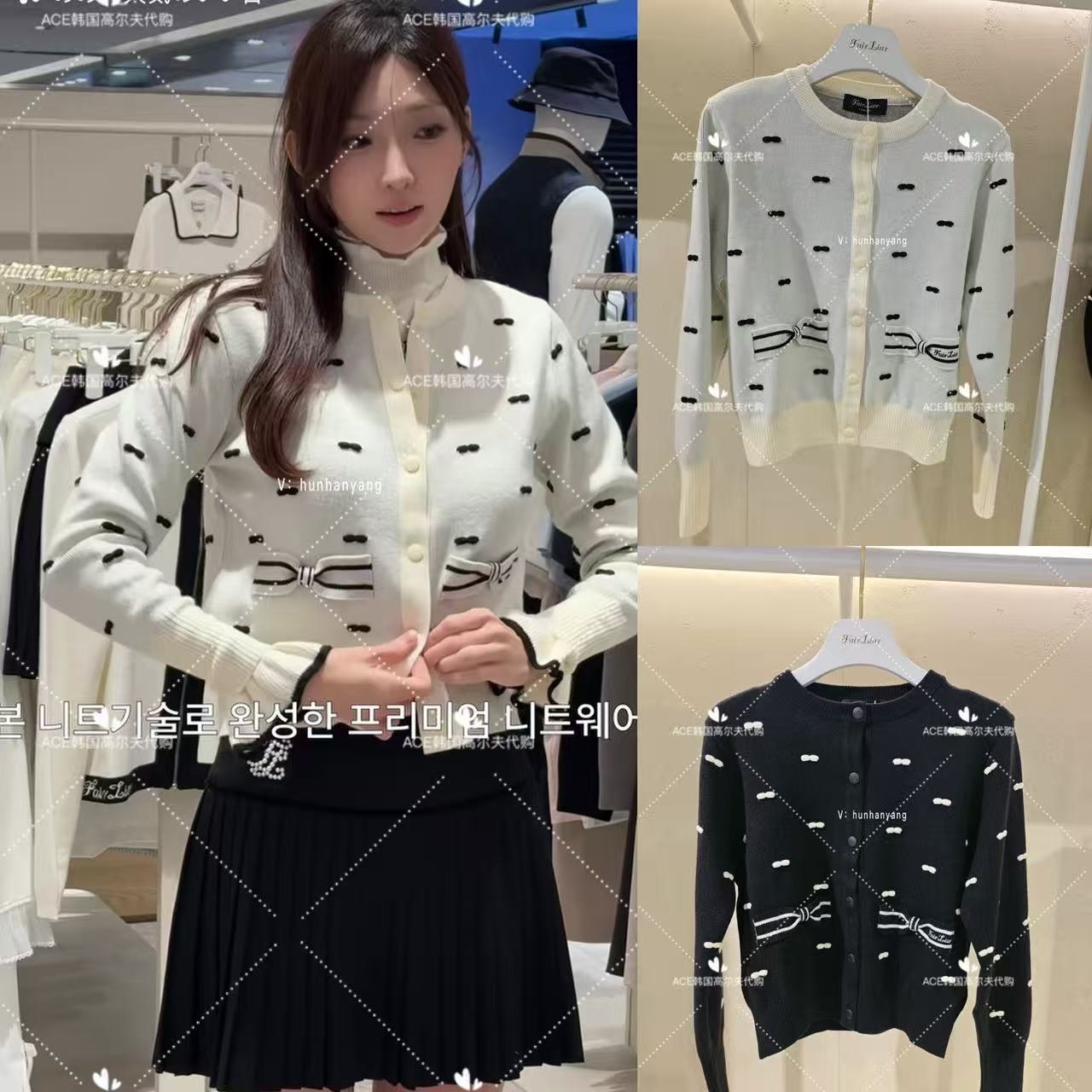 Fairliar女士高尔夫开衫26秋季图片