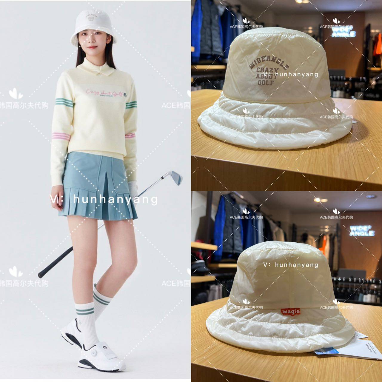 Wangle高尔夫女士超轻渔夫帽