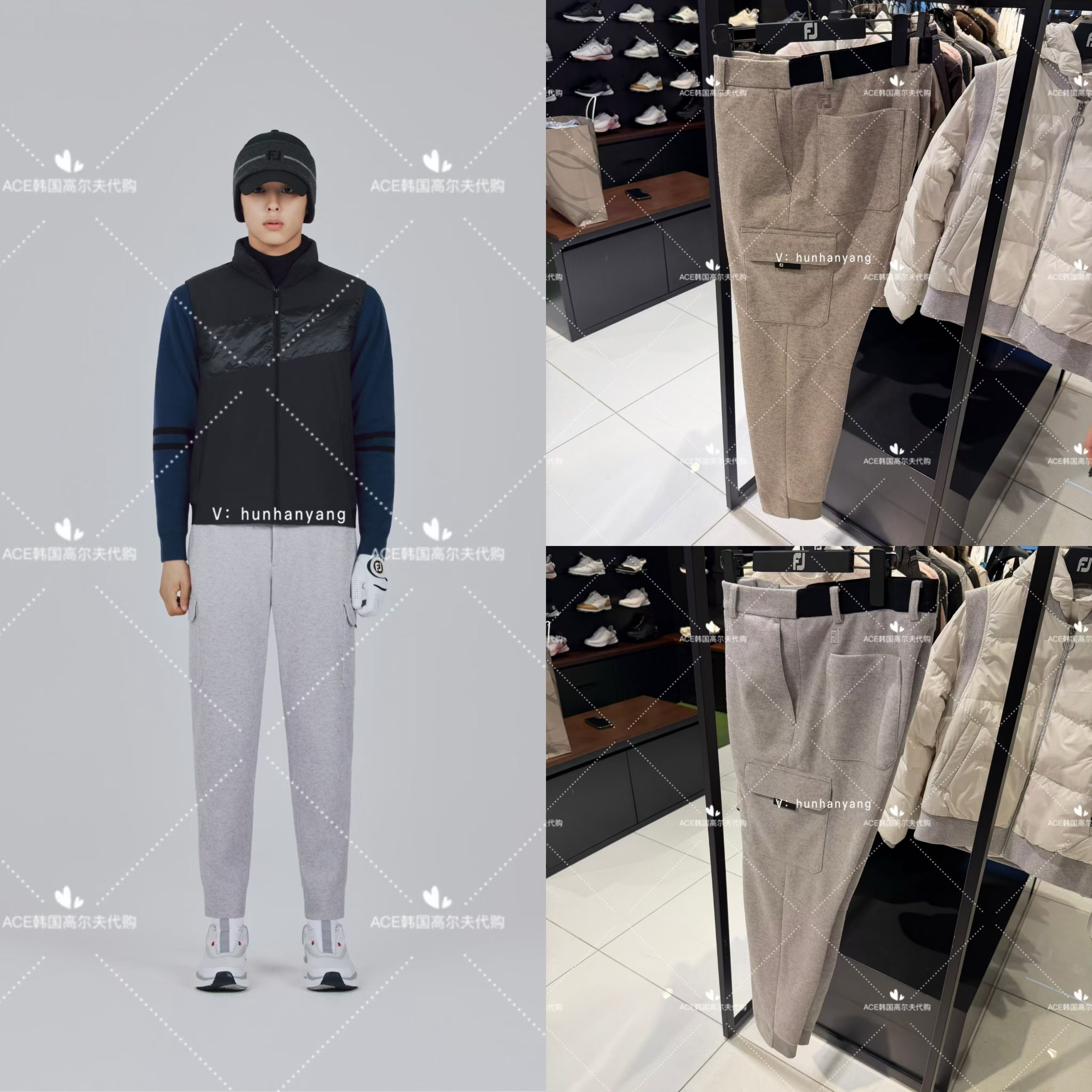 男士高尔夫球服25冬季裤子