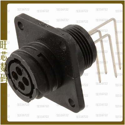 1-796407-1【CONN RCPT FMALE 4POS GOLD SOLDER】