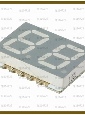 HDSM-443C【DISPLAY 7SEG 0.39 DBL RED 10SMD】