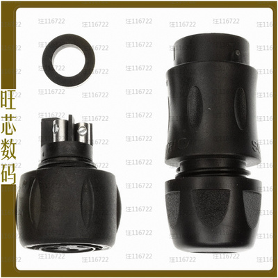 UTS6JC124SSCR【CONN PLUG FMALE 4POS GOLD SCREW】