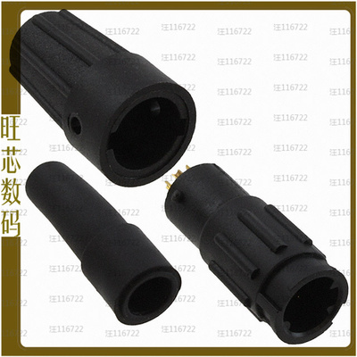 18282-3SG-318【CONN RCPT FMALE 3P GOLD SLDR CUP】