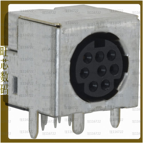 5749268-1【CONN RCPT FMALE MINI DIN 8P SLDR】