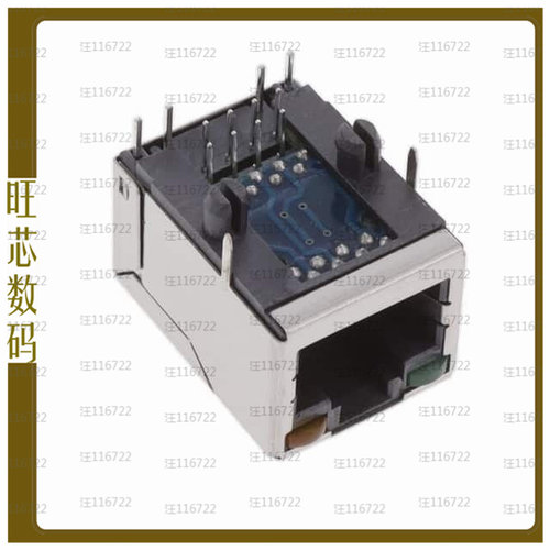 MTJ-88TUX1-FS2-PG2T-L5-C6A-HT【RJ45 1X1,TAB UP,CAT 6A,WITH L