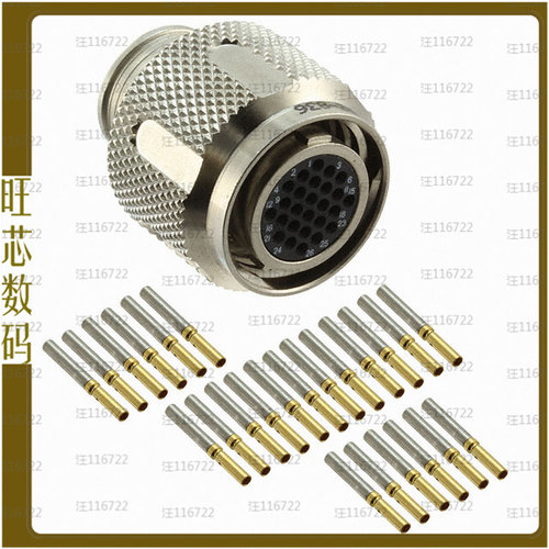 MKJ5A6F12-26SA【CONN PLUG FMALE 26POS GOLD CRIMP】