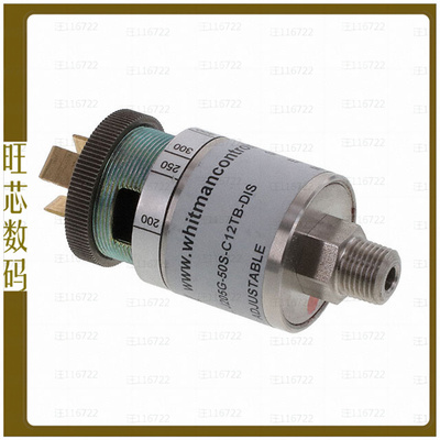 J205G-50S-C12TB-DIS【PRESSURE SWITCH 20-500 PSIG】