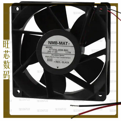 4715VL-05W-B80-E00【FAN AXIAL 120X38MM 24VDC WIRE】
