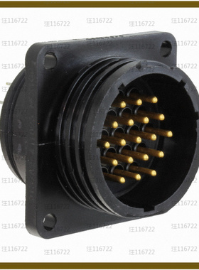 213782-4【CONN RCPT MALE 19POS GOLD SOLDER】